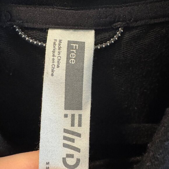 FWD Hoodie Mens Medium Black Long Sleeve Hooded Pullover Kangaroo Pocket - Picture 6 of 9